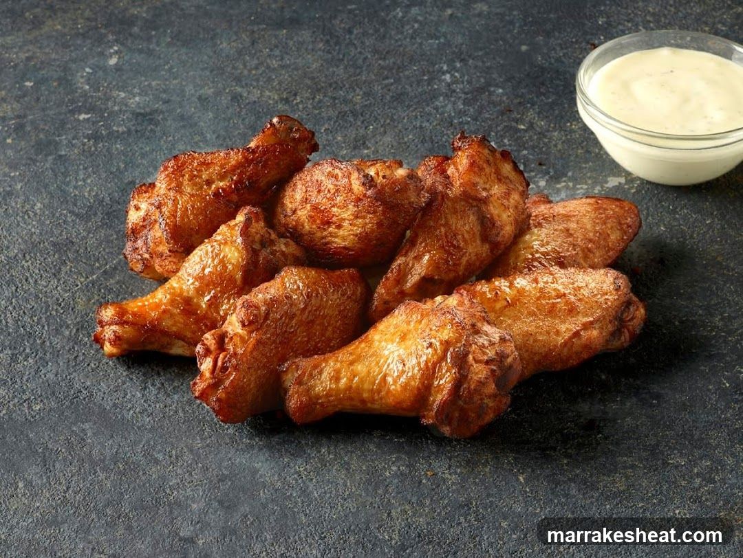 Fried Chicken Wings with Dip
