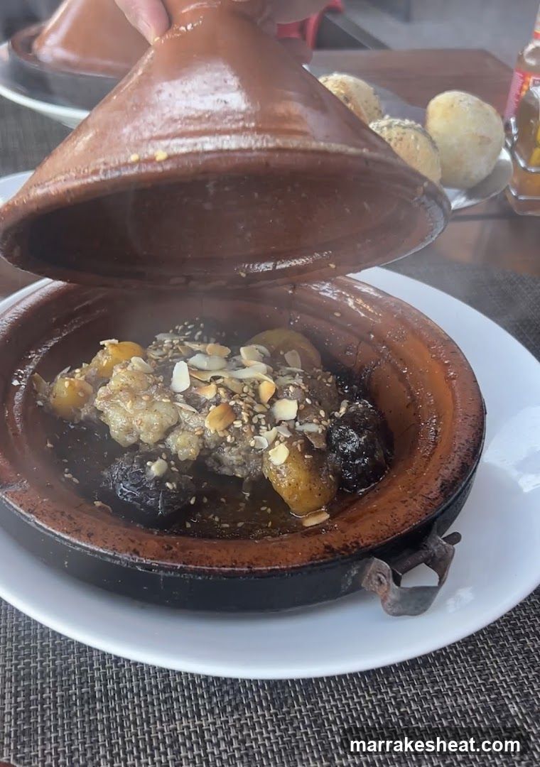 Tagine Dish Being Served