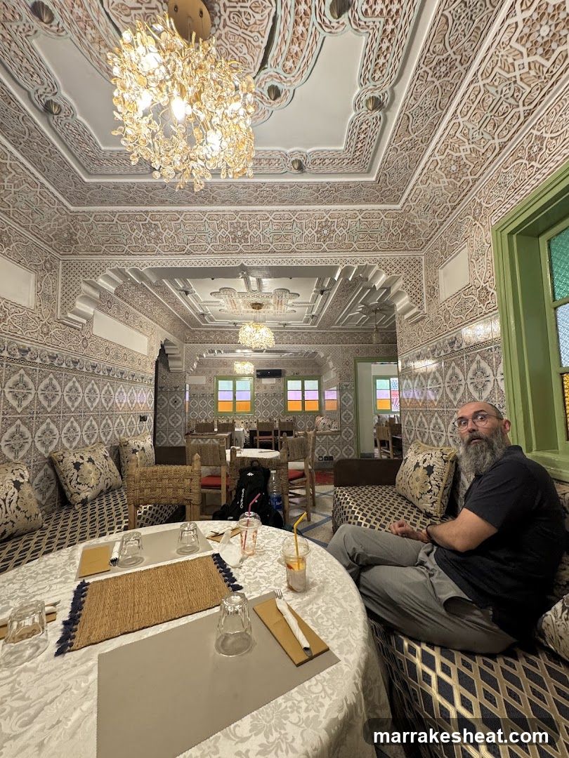 Interior of a decorated restaurant or cafe