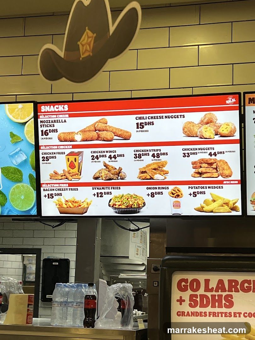 Snacks Menu Board