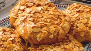 Moroccan pastilla dusted with cinnamon and sugar